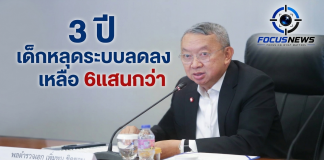 ประชุมบอร์ดชาติ Thailand Zero Dropout Plus ปลื้ม 3 ปี เด็กหลุดจากระบบลดลงเหลือ 6 แสนคน เตรียมยกระดับสู่ “ASEAN Zero Dropout 2030” ในโอกาสไทยเป็นประธานอาเซียน
