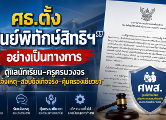 ศธ.ตั้ง “ศูนย์พิทักษ์สิทธิฯ”อย่างเป็นทางการ ดึง 4 กลุ่มงานคุมความปลอดภัยนักเรียน-ครู รับแจ้งเหตุ–สอบข้อเท็จจริง–คุ้มครองเยียวยา