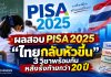 ผลสอบ PISA 2025 เด็กไทยส่งสัญญาณฟื้น! คะแนนพุ่งครบ 3 ด้าน หลังถดถอยยาวนาน วิทย์เพิ่ม 23 คะแนน แต่ยังห่าง OECD